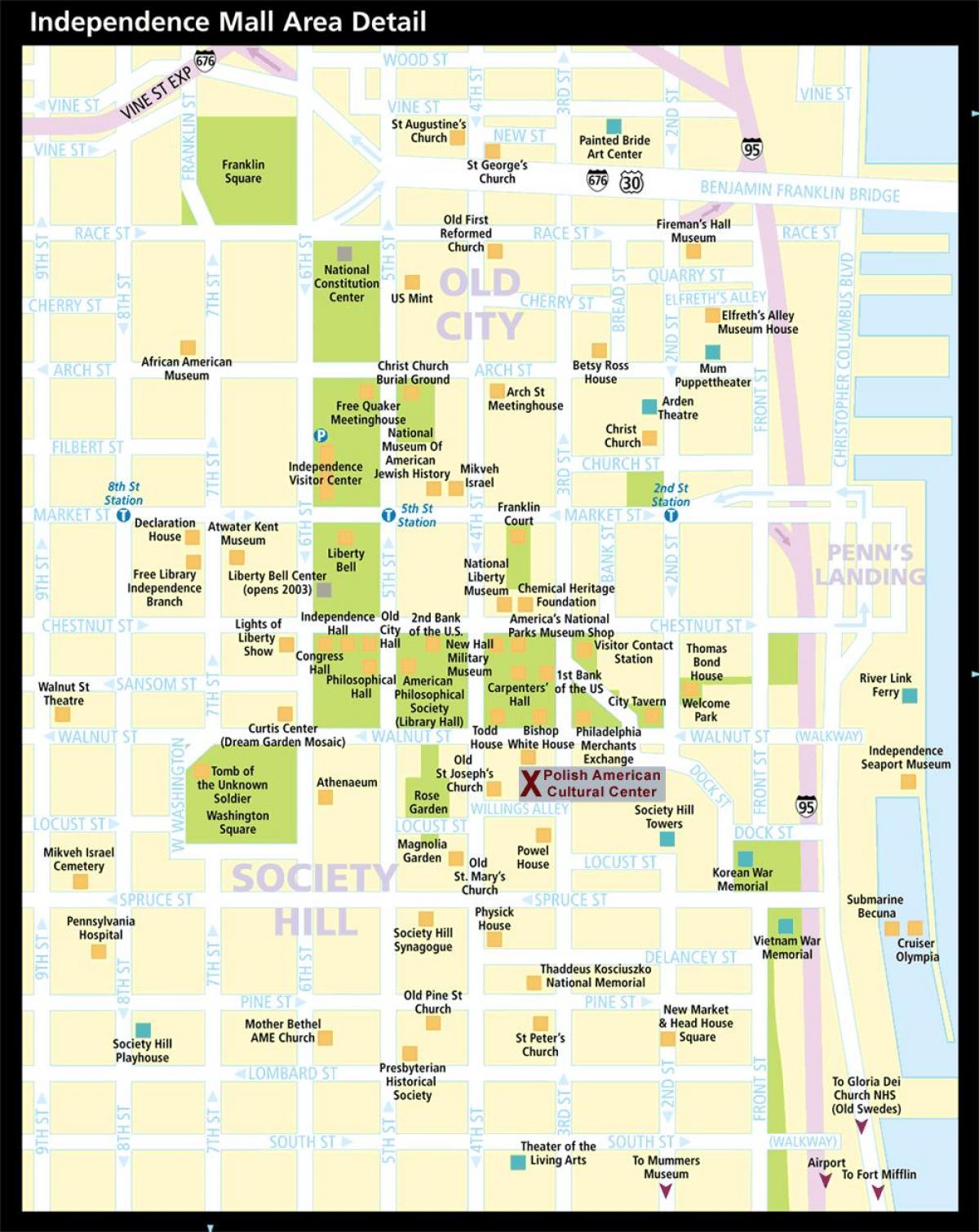 خريطة تاريخية فيلادلفيا