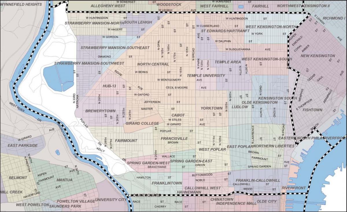 خريطة فيلادلفيا الوعرة