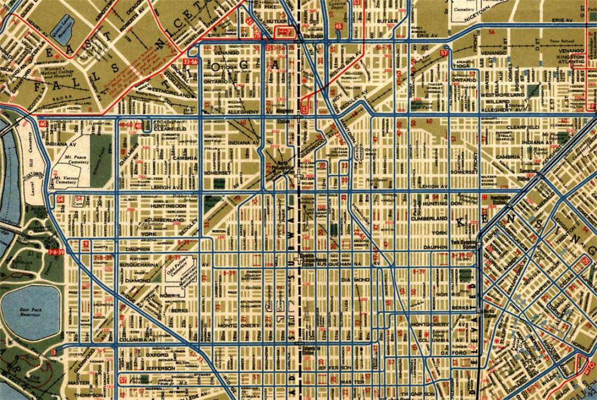 خريطة الشارع فيلادلفيا