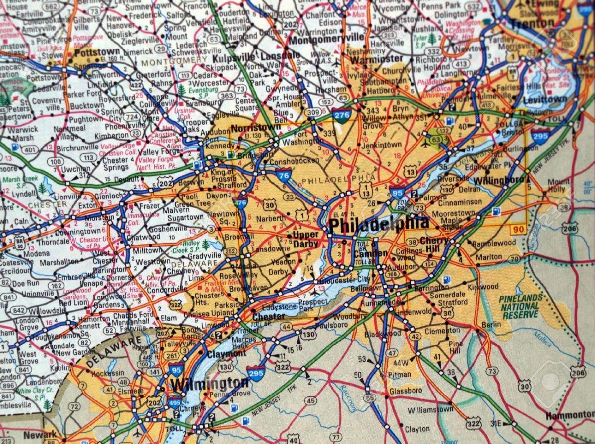 خريطة فيلادلفيا