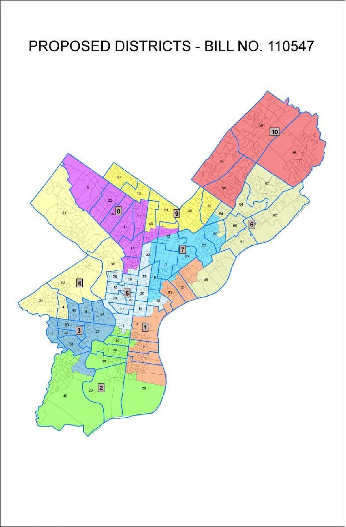 فيلادلفيا خريطة المدينة