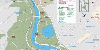 خريطة حديقة فيرمونت فيلادلفيا