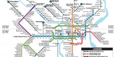 خريطة Phila مترو الانفاق