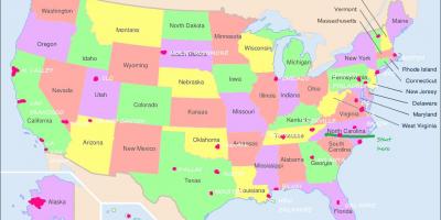فيلادلفيا في الولايات المتحدة الأمريكية خريطة