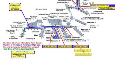 خريطة مطار فيلادلفيا